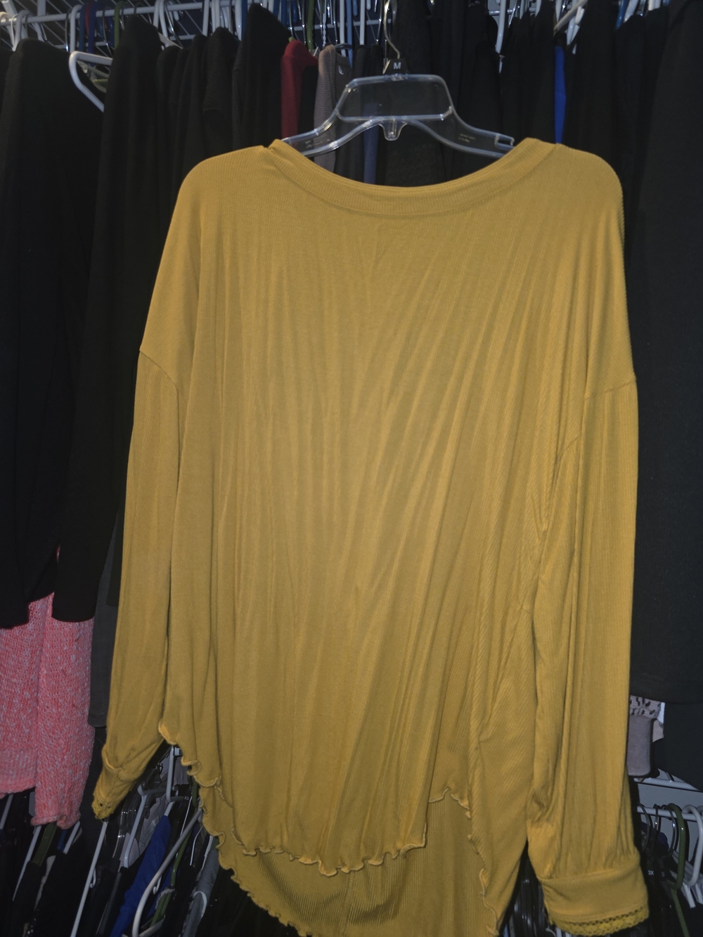 Free People Mustard Long-Sleeve Women's Top